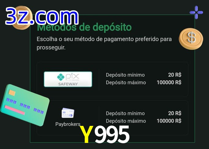 O cassino Y995 oferece uma grande variedade de métodos de pagamento
